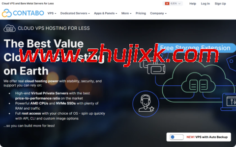 Contabo:限时硬盘翻倍活动,德国 AMD EPYC 高配 VPS,4 核/8G 内存/300G SSD/不限流量/200M 带宽,€4.5/月起 Contabo:限时硬盘翻倍活动,德国 AMD EPYC 高配 VPS,4 核/8G 内存/300G SSD/不限流量/200M 带宽,€4.5/月起