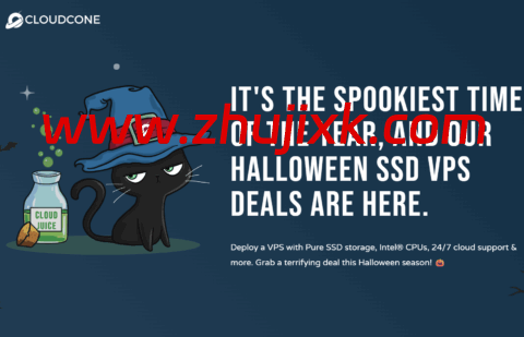 #万圣节促销#CloudCone:1 核/1GB/14GB SSD/3TB@1Gbps 带宽,.99/年,可选洛杉矶/圣路易斯机房 #万圣节促销#CloudCone:1 核/1GB/14GB SSD/3TB@1Gbps 带宽,.99/年,可选洛杉矶/圣路易斯机房