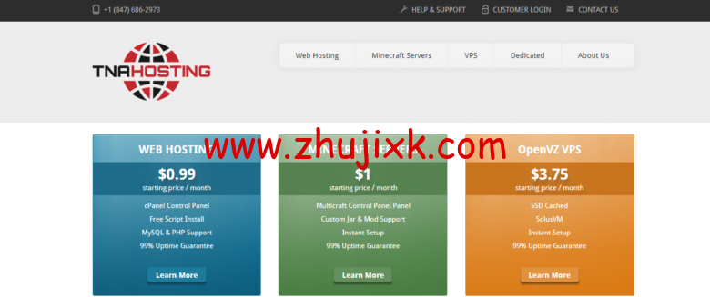 TNAHosting：美国 vps，芝加哥机房，大硬盘 vps，4 核/12GB/500GB/15TB 流量，/月