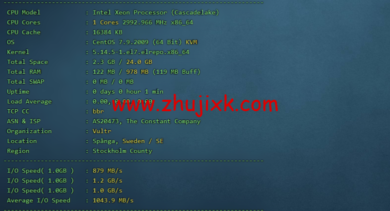 Vultr 测评：欧洲斯德哥尔摩机房怎么样？下载速度、速度延迟、路由丢包、性能测评、流媒体解锁