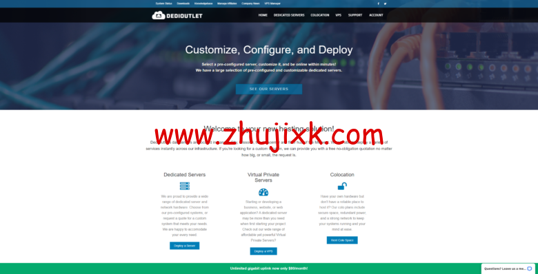 DediOutlet:美国堪萨斯七折,10TB 流量,5.6 美元/首月,KVM 虚拟化 DediOutlet:美国堪萨斯七折,10TB 流量,5.6 美元/首月,KVM 虚拟化