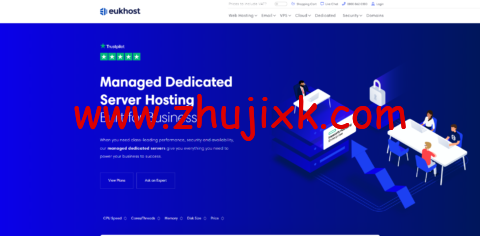 eukhost：英国 VPS，2 核/2G 内存/20G SSD/不限流量/1Gbps 带宽， £12.99/月