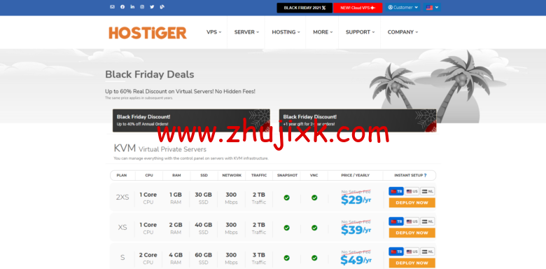 Hostigger:2021 年黑色星期五促销 Black Friday Discounts 开启,VPS 和 VDS 年付四折优惠,买 2 年送 1 年 Hostigger:2021 年黑色星期五促销 Black Friday Discounts 开启,VPS 和 VDS 年付四折优惠,买 2 年送 1 年