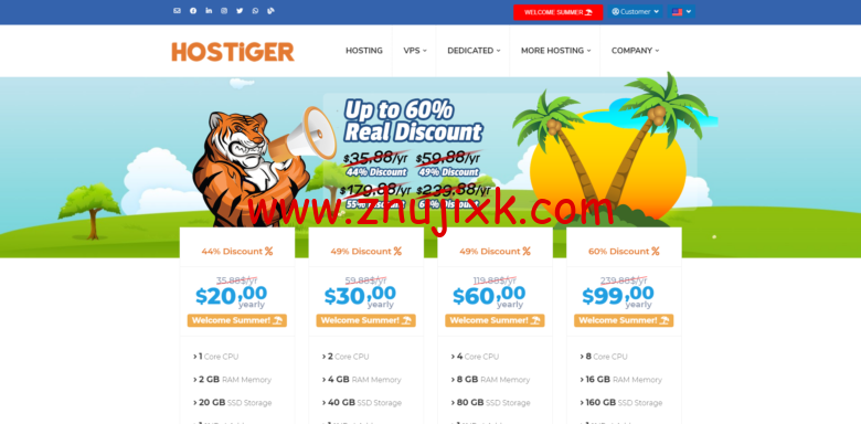 Hostigger：土耳其 vps/荷兰 vps/美国 vps，首月 9 折，1 核/1G/30G SSD/2TB 流量/300M 带宽，3.6 美元/月起