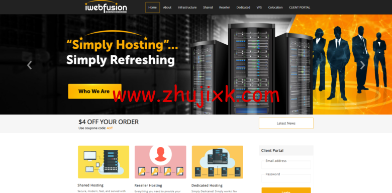 iWebFusion：洛杉矶 4G 内存套餐.38/月起,加可升级 10Gbps 带宽