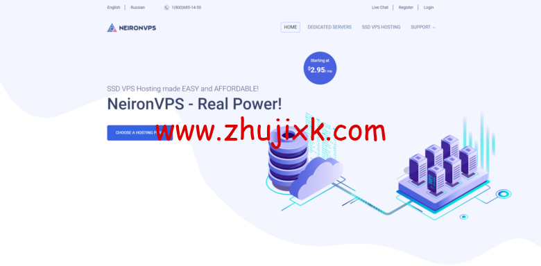 neironvps:1G 内存/1 核/10gSSD/1T 流量,洛杉矶 vps/瑞士 vps/德国 vps,https://www.zhujixk.com/wp-content/uploads/2021/10/neironvps-780x384.png.95/月起 neironvps:1G 内存/1 核/10gSSD/1T 流量,洛杉矶 vps/瑞士 vps/德国 vps,.95/月起