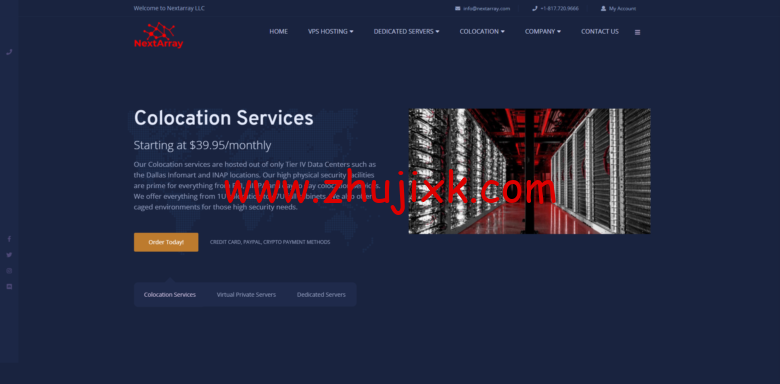 NextArray：美国便宜 vps，2 核/1G/20G SSD/100Mbps 不限流量/达拉斯/季付.98，VPS 季付可享 5 折