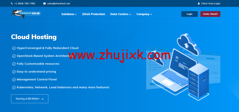 Sharktech：美国服务器，洛杉矶双 E5-2678v3/64GB/1TB NVME/60Gbps DDoS/129 美元/月