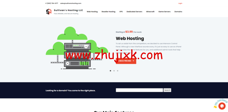 SullivansHosting:美国堪萨斯 VPS,1 核 1G/15GB 硬盘/250GB 流量/1Gbps/4.99 美元/月,全托管机型 SullivansHosting:美国堪萨斯 VPS,1 核 1G/15GB 硬盘/250GB 流量/1Gbps/4.99 美元/月,全托管机型