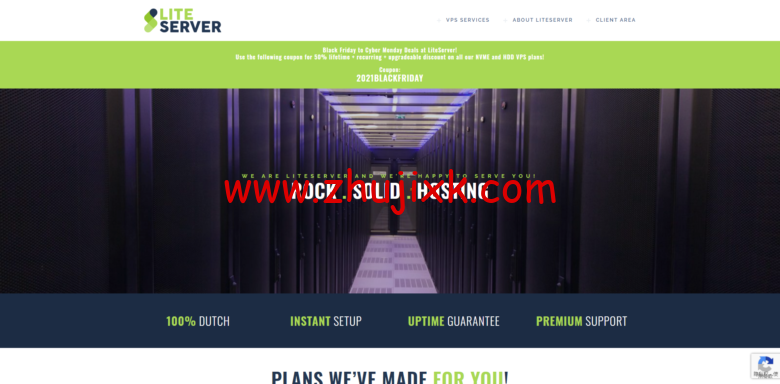 #黑五#LiteServer：荷兰 vps，2 核@AMD EPYC 7452/2GB 内存/40GB NVME 硬盘/10TB 流量/1Gbps 端口，€2.5/月起