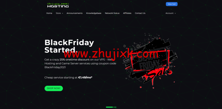 #黑五#private-hosting：德国 vps，windows&linux vps 月付€3.7 起，独服月付€9.99 起