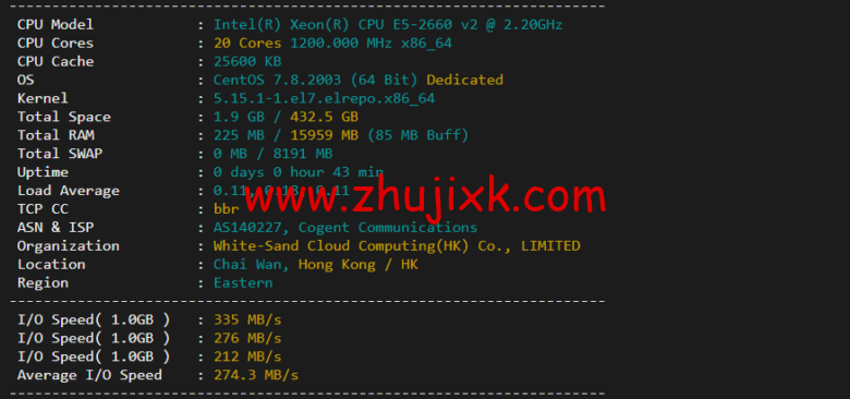 华纳云：美国独立服务器，E5-2660/16G 内存/50MCN2+AS9929 线路，简单测评
