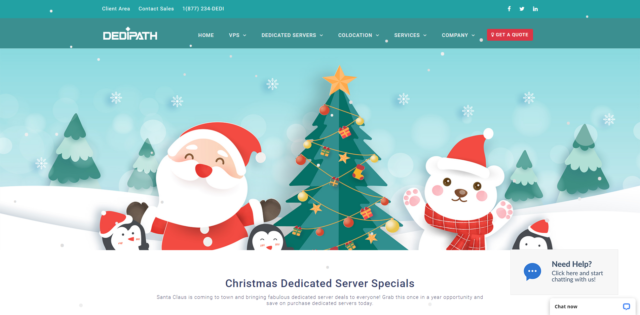 #圣诞促销#DediPath：美国便宜 vps，全场 VPS/Hybrid Servers 主机 5 折，纽约 E5 服务器/月起