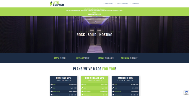 #大盘鸡#LiteServer：荷兰 vps，1 核@AMD EPYC 7452/1GB 内存/512GB 硬盘/10TB 流量/1Gbps 端口，€3/月起