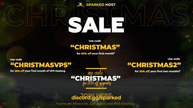 #圣诞促销#sparkedhost:首月 5 折,AMD Ryzen 高性能 VPS 首月.2 起,英特尔 cpu 首月 alt= #圣诞促销#sparkedhost:首月 5 折,AMD Ryzen 高性能 VPS 首月.2 起,英特尔 cpu 首月 width=