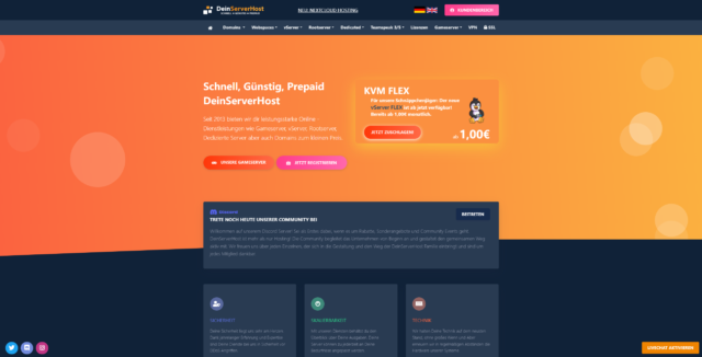 DeinServerHost:德国便宜独立服务器,I3-6100/16GB 内存/2TB 硬盘/30TB 流量/1Gbps 带宽,€23/月起 DeinServerHost:德国便宜独立服务器,I3-6100/16GB 内存/2TB 硬盘/30TB 流量/1Gbps 带宽,€23/月起