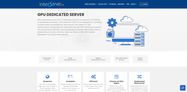 InterServer：GPU 专用服务器，AMD Ryzen 3900x/64GB/2 x 1TB NVMe，RTX 2080ti GPU，0.00/月