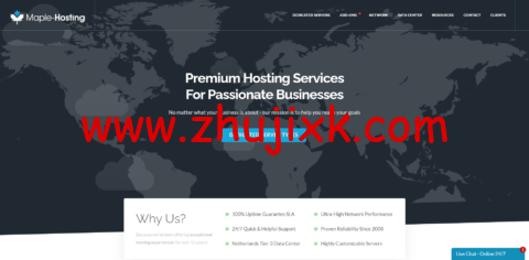 #黑五#Maple-Hosting：荷兰抗投诉无视版权荷兰独立服务器，E3-1246v3/32G 内存/2TB SSD/100TB 流量/1Gbps 带宽，9/月