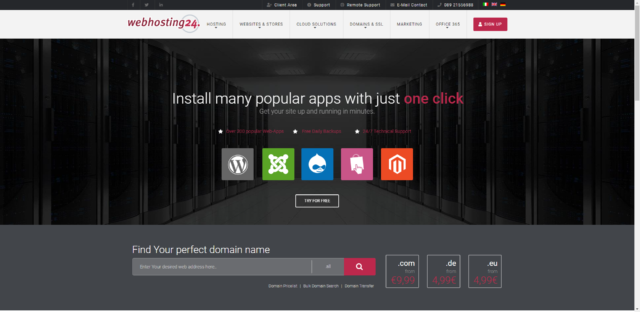 Webhosting24：便宜 vps，1 核 AMD Ryzen/512MB/10GB 硬盘/2TB/1Gbps 带宽，€15/年，纽约&日本&新加坡等机房