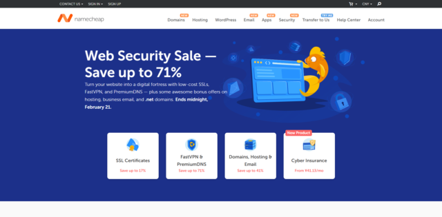 Namecheap:SSL 证书 17%优惠,5 年付仅需 29.95 美金 Namecheap:SSL 证书 17%优惠,5 年付仅需 29.95 美金