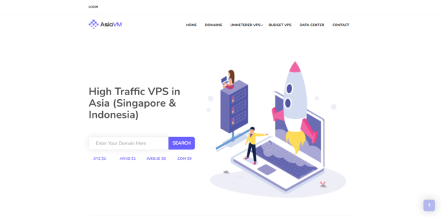 AsiaVM:新加坡 vps/印尼 vps,1 核/1.5GB 内存/100GB 硬盘/不限流量/100Mbps-500Mbps 端口,/月起 AsiaVM:新加坡 vps/印尼 vps,1 核/1.5GB 内存/100GB 硬盘/不限流量/100Mbps-500Mbps 端口,/月起