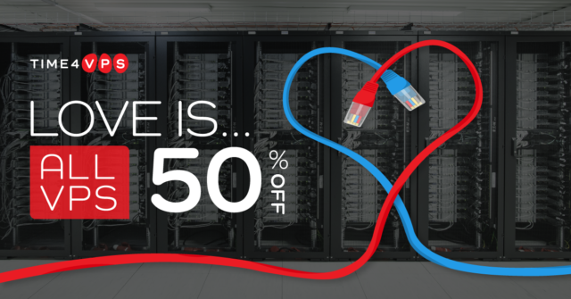 time4vps：情人节促销，全场 vps5 折优惠，linux vps，2.49EUR/月起，windosw vps，5.49 EUR/月