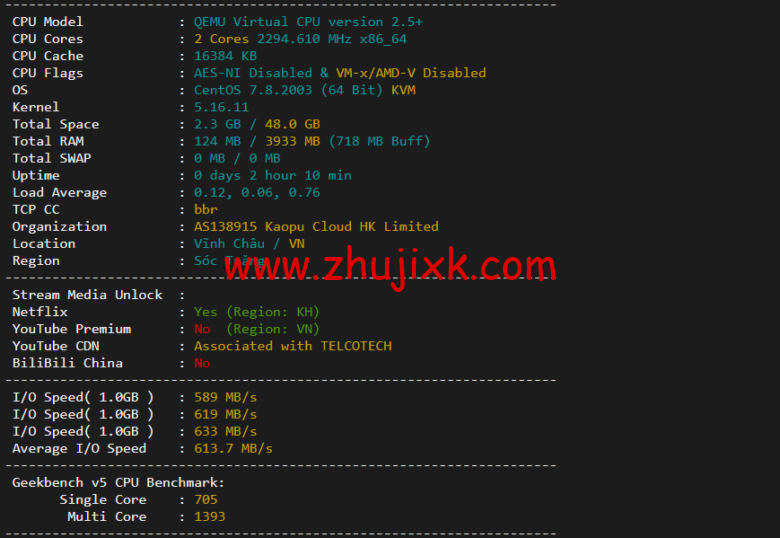 lightnode：柬埔寨 VPS，1 核/2G 内存/50G 硬盘/1000GB 流量，月付.71，解锁流媒体/小时计费，简单测评
