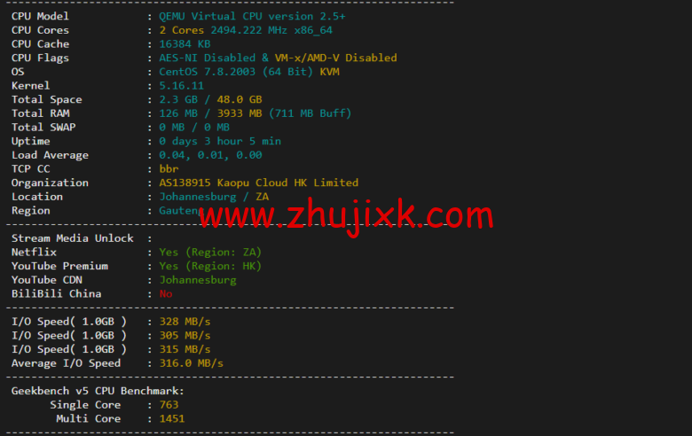 lightnode：南非 VPS，1 核/2G 内存/50G 硬盘/1000GB 流量，月付.71，解锁流媒体/小时计费，简单测评