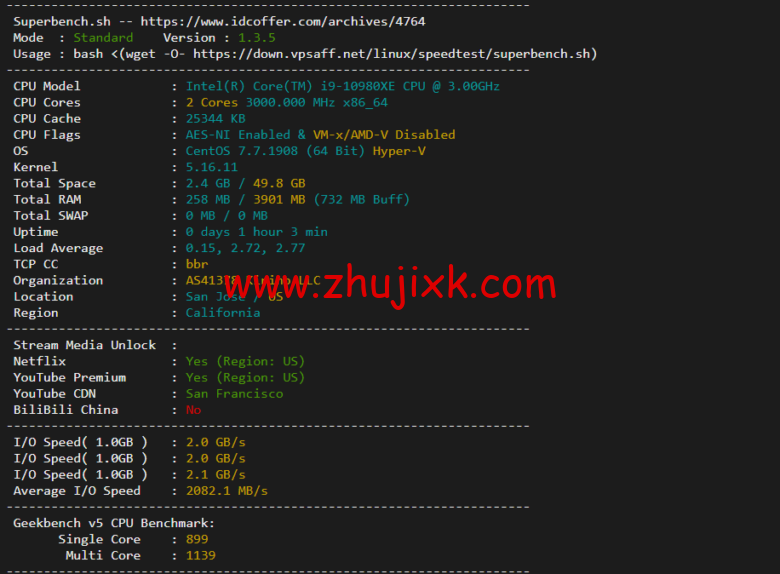 物语云:美国 vps,原生 IP,三网强制回程 as9929 线路,1 核/1G/50G 硬盘/2T 流量/100M 带宽,39 元/月(年付仅付 10 个月),附流媒体解锁等简单测评 物语云:美国 vps,原生 IP,三网强制回程 as9929 线路,1 核/1G/50G 硬盘/2T 流量/100M 带宽,39 元/月(年付仅付 10 个月),附流媒体解锁等简单测评