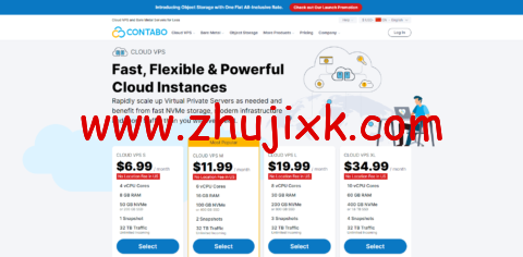 Contabo:美国机房 VPS 免附加费,4 核 8G/50G NVMe 或 200 GB SSD,200M 不限流量,月付.99 起 Contabo:美国机房 VPS 免附加费,4 核 8G/50G NVMe 或 200 GB SSD,200M 不限流量,月付.99 起