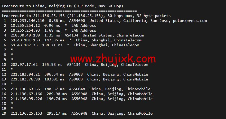raksmart：美国圣何塞（硅谷）机房独立服务器，cn2 30M 线路，机器性能/流媒体/线路等测评数据分享
