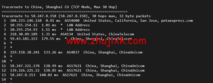 raksmart：美国圣何塞（硅谷）机房独立服务器，cn2 30M 线路，机器性能/流媒体/线路等测评数据分享
