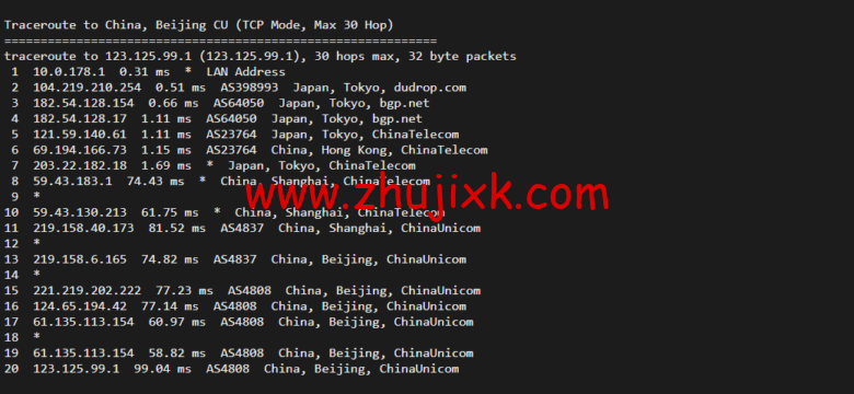 raksmart:日本云服务器,大陆优化网络(部分地区 cn2,as4837 回国),简单测评 raksmart:日本云服务器,大陆优化网络(部分地区 cn2,as4837 回国),简单测评