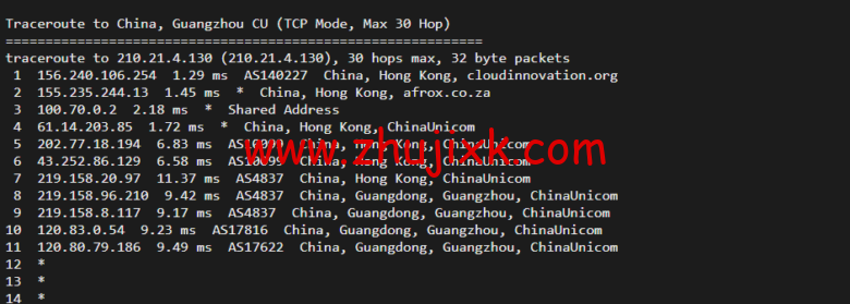 华纳云：香港(独立)服务器（10M 带宽 cn2），简单测评