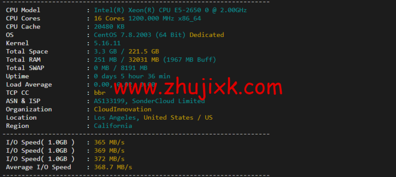 衡天云：美国独立服务器，机器性能/流媒体/线路等，简单测评