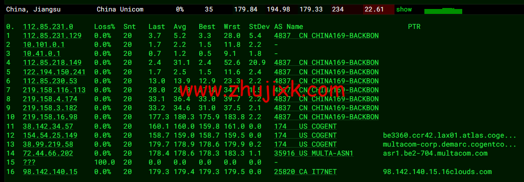 搬瓦工：DC4 MCOM（USCA_4）美国洛杉矶 Multacom 机房直连线路，简单测评