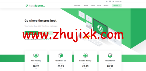 HostFactor：送免费虚拟主机，另有虚拟主机最低€15 终身使用