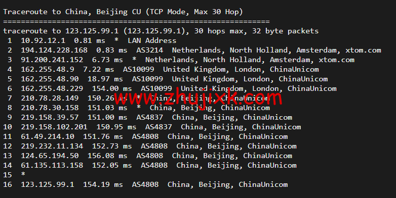 搬瓦工：荷兰阿姆斯特丹 EUNL_9 机房联通高端路线 AS9929/AS10099，简单测评