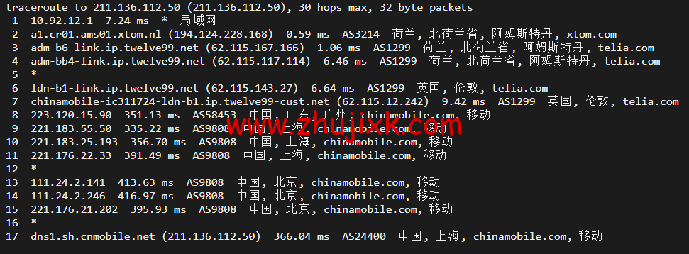 搬瓦工：荷兰阿姆斯特丹 EUNL_9 机房联通高端路线 AS9929/AS10099，简单测评