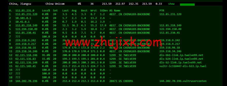 Vultr：达拉斯机房云服务器测评 2022：下载速度、速度延迟、路由丢包、性能测评、流媒体解锁等