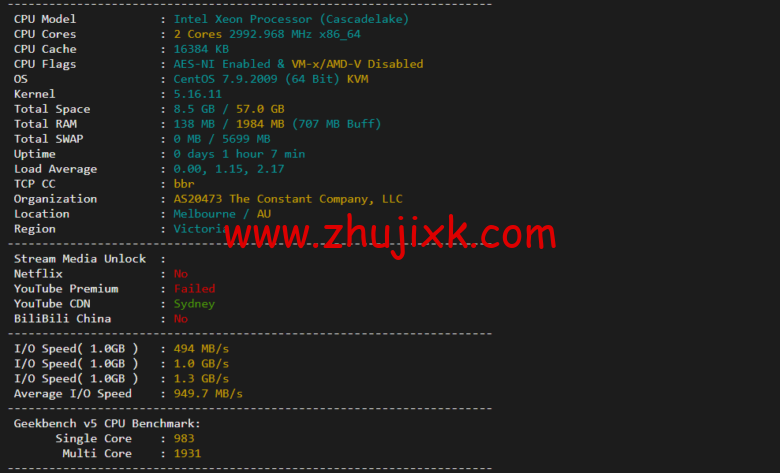 Vultr:澳大利亚墨尔本机房云服务器测评 2022:下载速度、速度延迟、路由丢包、性能测评、流媒体解锁等 Vultr:澳大利亚墨尔本机房云服务器测评 2022:下载速度、速度延迟、路由丢包、性能测评、流媒体解锁等