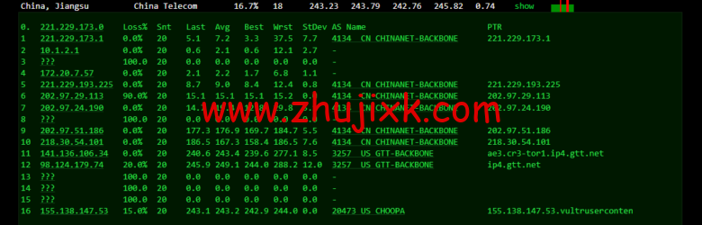 Vultr：加拿大多伦多机房云服务器测评 2022：下载速度、速度延迟、路由丢包、性能测评、流媒体解锁等