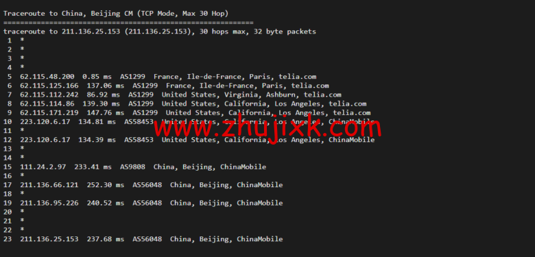 Vultr：法国巴黎机房云服务器测评 2022：下载速度、速度延迟、路由丢包、性能测评、流媒体解锁等