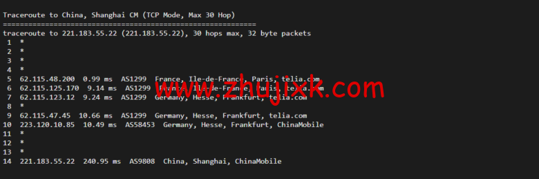 Vultr：法国巴黎机房云服务器测评 2022：下载速度、速度延迟、路由丢包、性能测评、流媒体解锁等
