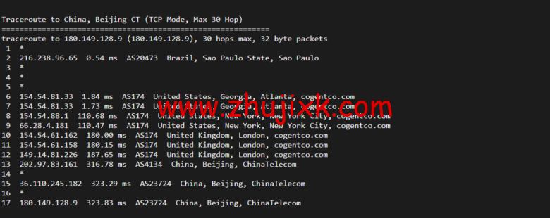 Vultr：巴西圣保罗机房云服务器测评 2022：下载速度、速度延迟、路由丢包、性能测评、流媒体解锁等