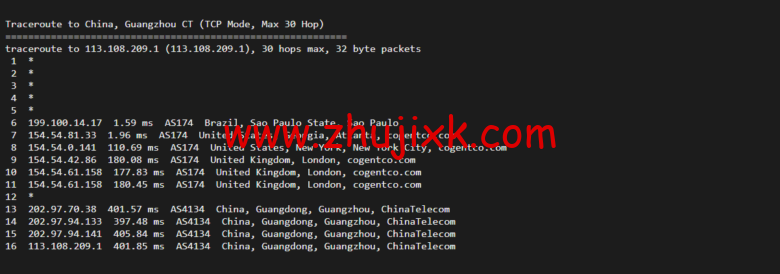 Vultr：巴西圣保罗机房云服务器测评 2022：下载速度、速度延迟、路由丢包、性能测评、流媒体解锁等