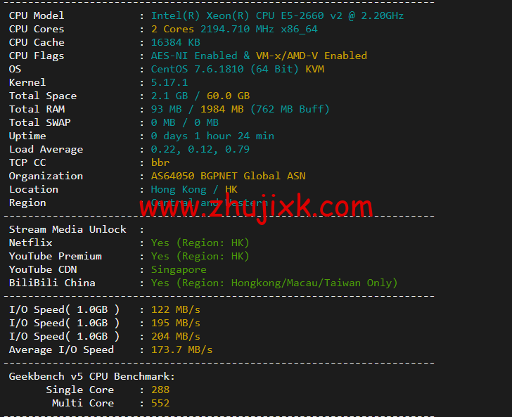 10gbiz：香港 VPS 雲服務器（GIA+直連）线路，简单测评