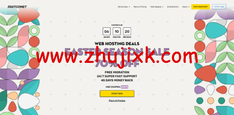 #复活节促销#FastComet：虚拟主机高达 70%优惠，VPS 和专用服务器 20%优惠