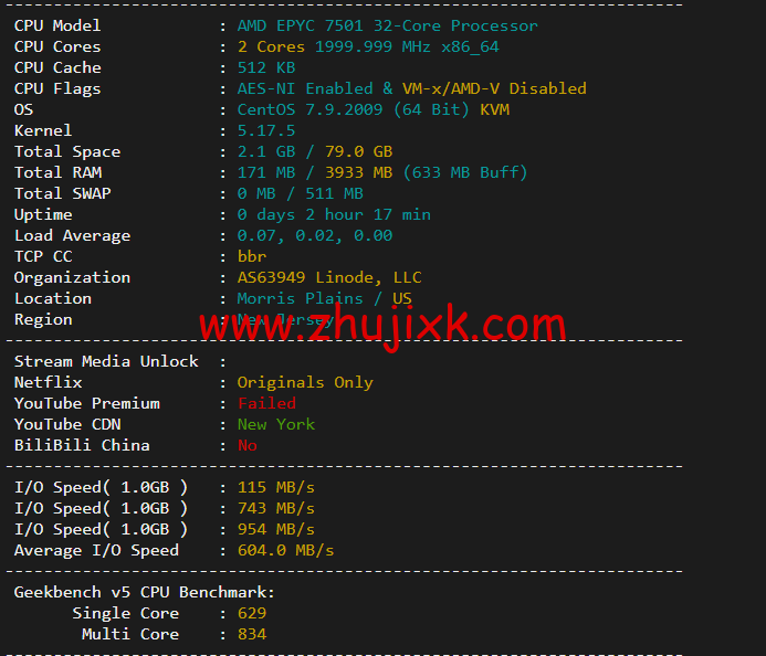 Linode：美国纽约机房简单测评，附最新优惠码 - 新用户注册赠送 0 美金免费账户余额