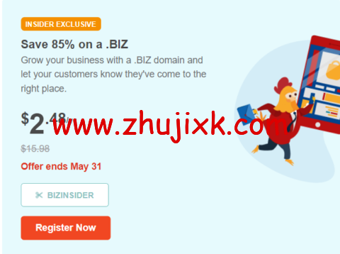 Namecheap:域名促销,.biz 域名可享 85%优惠,现在优惠价 2.48 美元/年 Namecheap:域名促销,.biz 域名可享 85%优惠,现在优惠价 2.48 美元/年